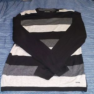 Striped crewneck sweater